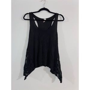 Black Tank Top Lace detail